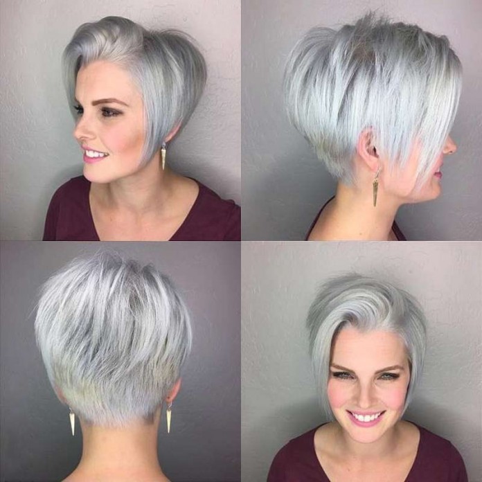 Short Hairstyle Grey 2017 | Fashion and Women