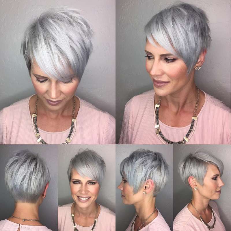 Short Hairstyle Grey Hair - 10 | Fashion and Women